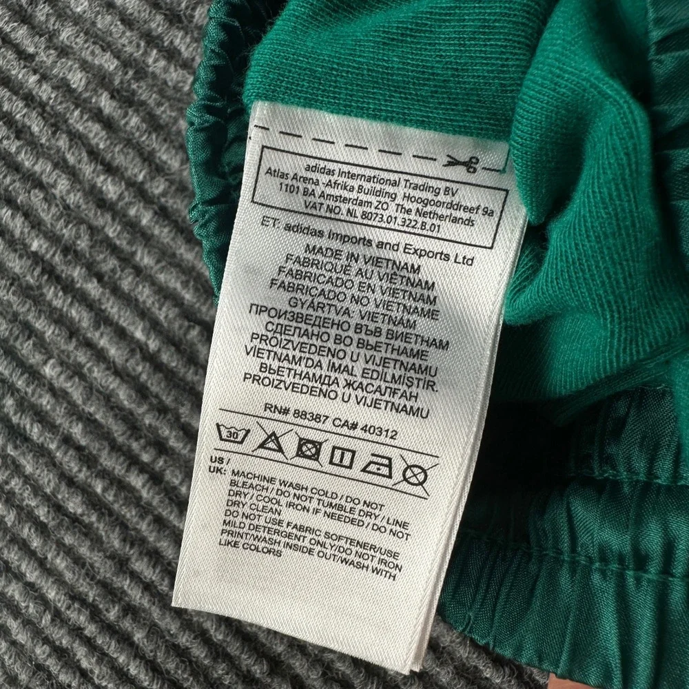 Adidas Originals Mens Green 3-Stripe Wind Track Pants CV4606 Emerald Green L